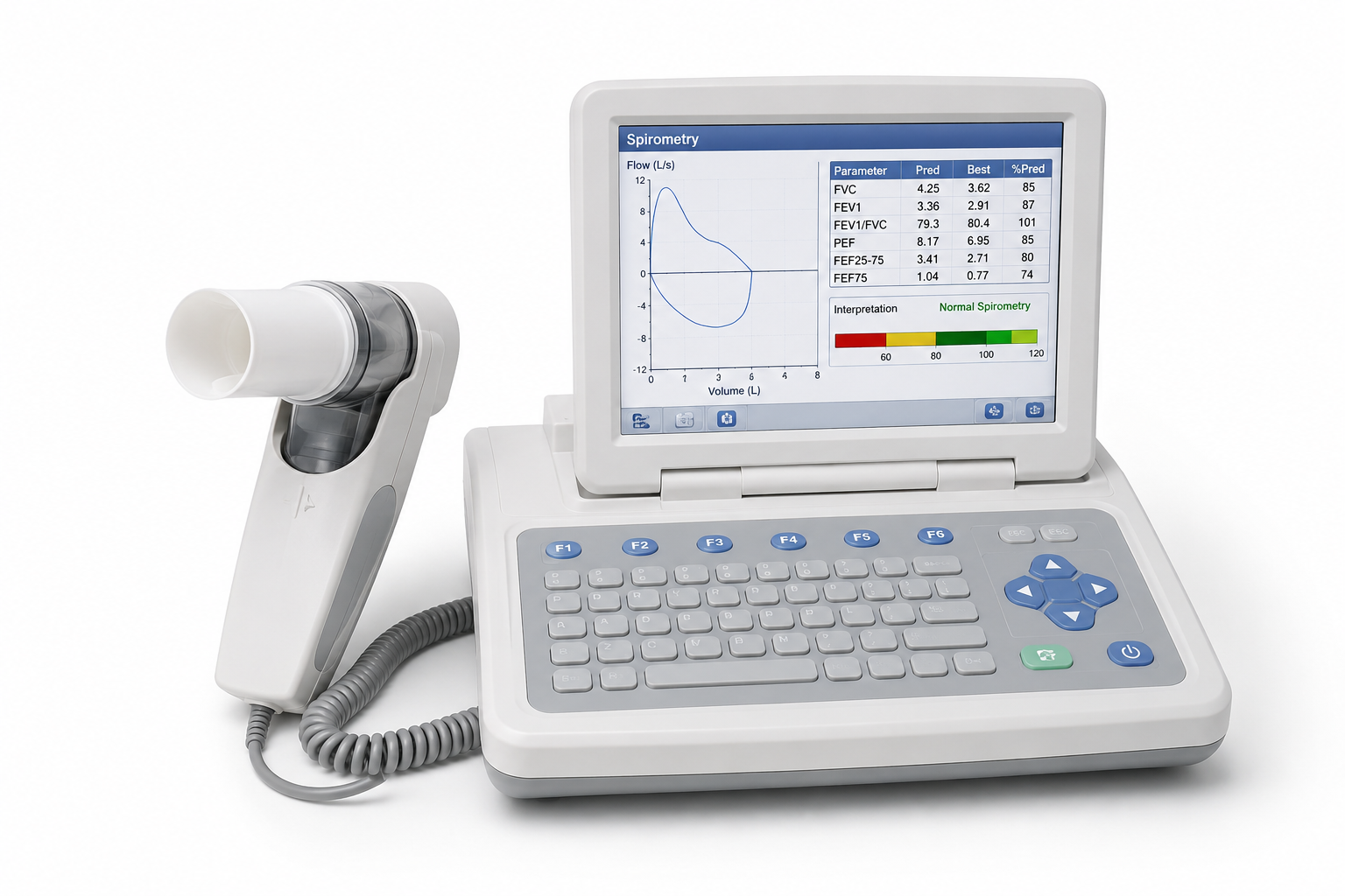 Solunum Fonksiyon Değerlendirme Cihazı (Spirometre)